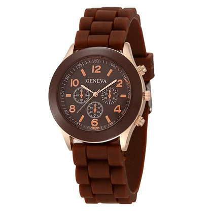 Women Watches 2025 New Fashion Luxury Brand Women's Watch Silicone Strap Quartz Wrist Watch For Female Relogio Feminino Zegarki