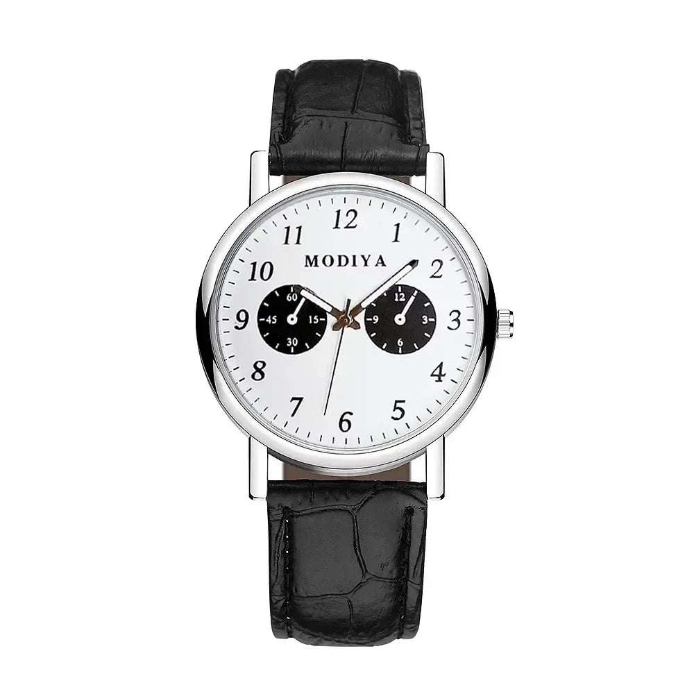 Men Watches Business Wrist Watch Luxury Leather Strap Analog Watches Quartz Wristwatches Clock Men Women Casual Simple Watch