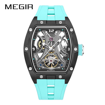 MEGIR 2026 Nouvelle montre automatique mécanique pour homme, marque de luxe, mouvement en acier inoxydable, étanche, Relogio