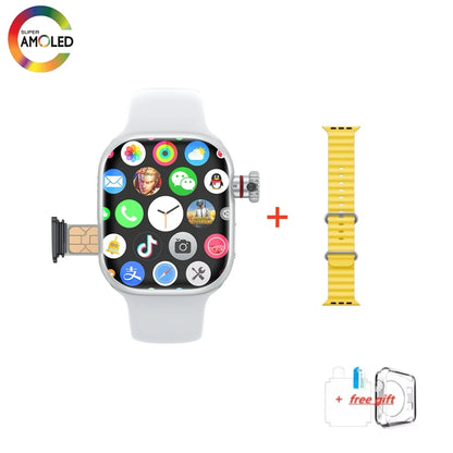 Montre intelligente CD99 8 Go de RAM AMOLED Wifi ROM GPS 128 Go Position Téléchargement d'applications Bluetooth Hommes Femmes Version carte cellulaire Montre connectée