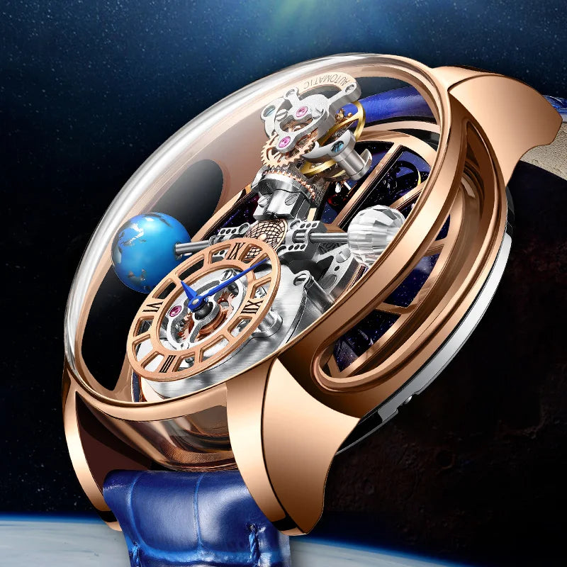 ChronoState Celestial X Luxury Astronomical Quartz Watch for Men