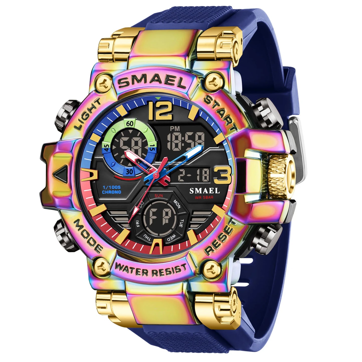 Montre de marque SMAEL 8110 étanche, Dropshipping, avec alarme et veilleuse, pour jeunes, style mode et affaires, mouvement à quartz, sport