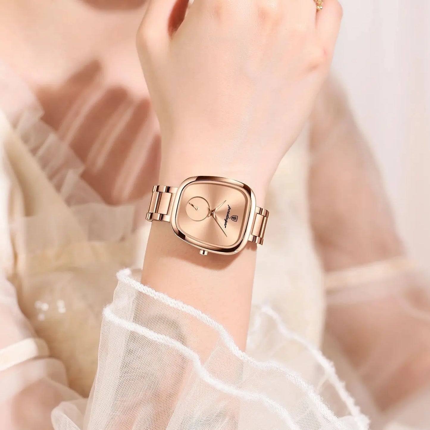 POEDAGAR Elegant Luxury Watch For Woman Waterproof Stainless Steel Women's Quartz Watches Simple High Quality Ladies Wristwatch