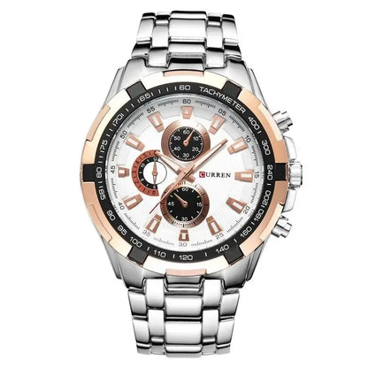 CURREN 8023 Montre à Quartz Homme Étanche Sport Militaire Montres Hommes Affaires Acier Inoxydable Montre-bracelet Horloge Masculine reloj hombre