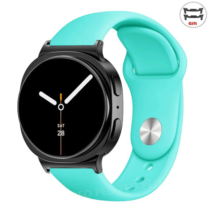 Sports Silicone Strap for Samsung Galaxy Watch 8 40mm 44mm Band No Gaps Correa Bracelet for Galaxy 8 Classic 46mm Accessories