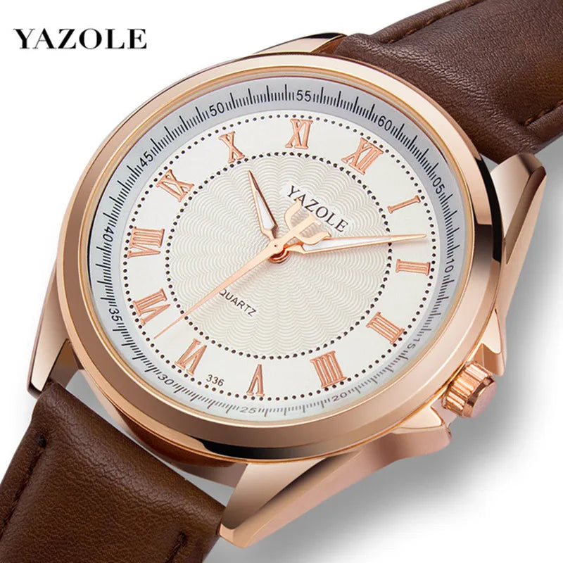 ChronoState YAZOLE – Luxury Quartz Men’s Watch | Classic Business Analog Wristwatch