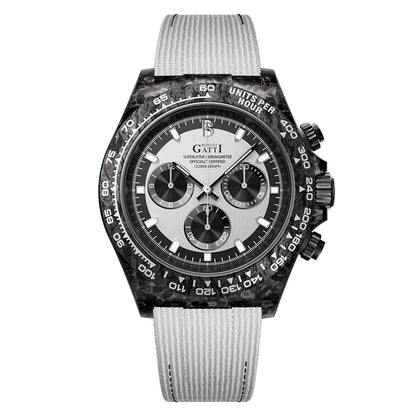 ChronoState BONEST GATTI BG9010 – Montre chronographe automatique 39MM | Boîtier en fibre de carbone et saphir