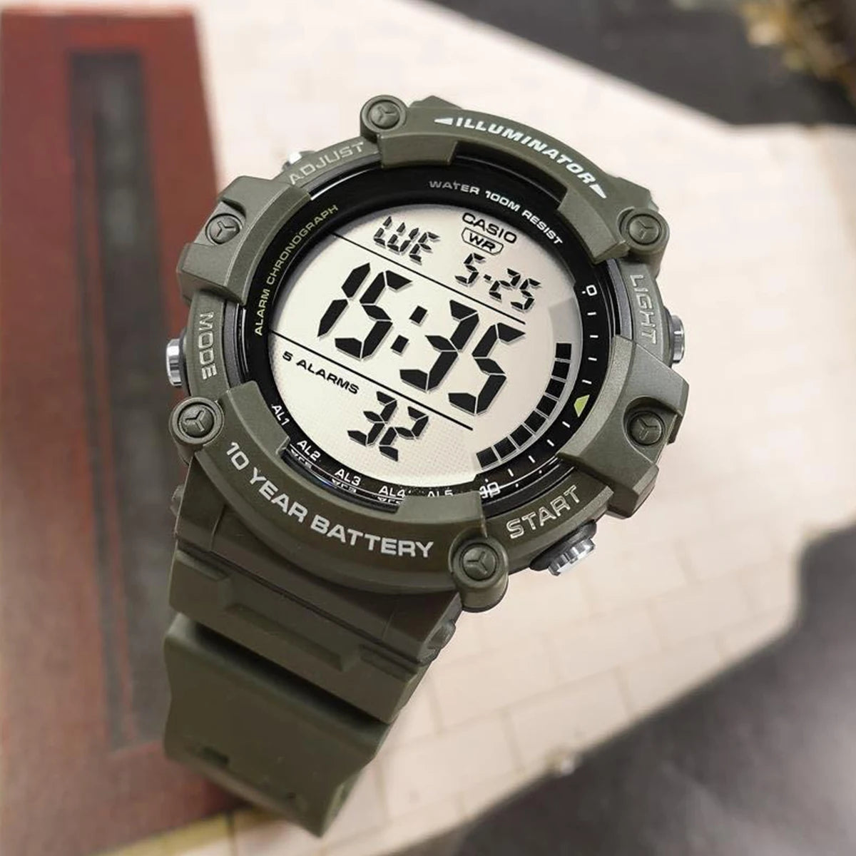 Casio AE-1500WHX digital watch with large display and multifunction features