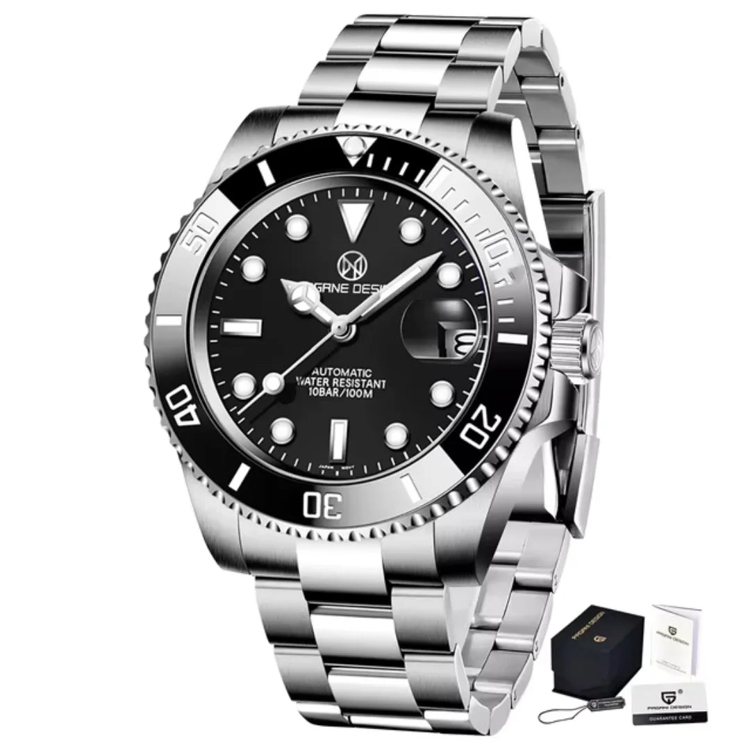 Montre de sport automatique ChronoState Velocity Prime en acier inoxydable pour homme