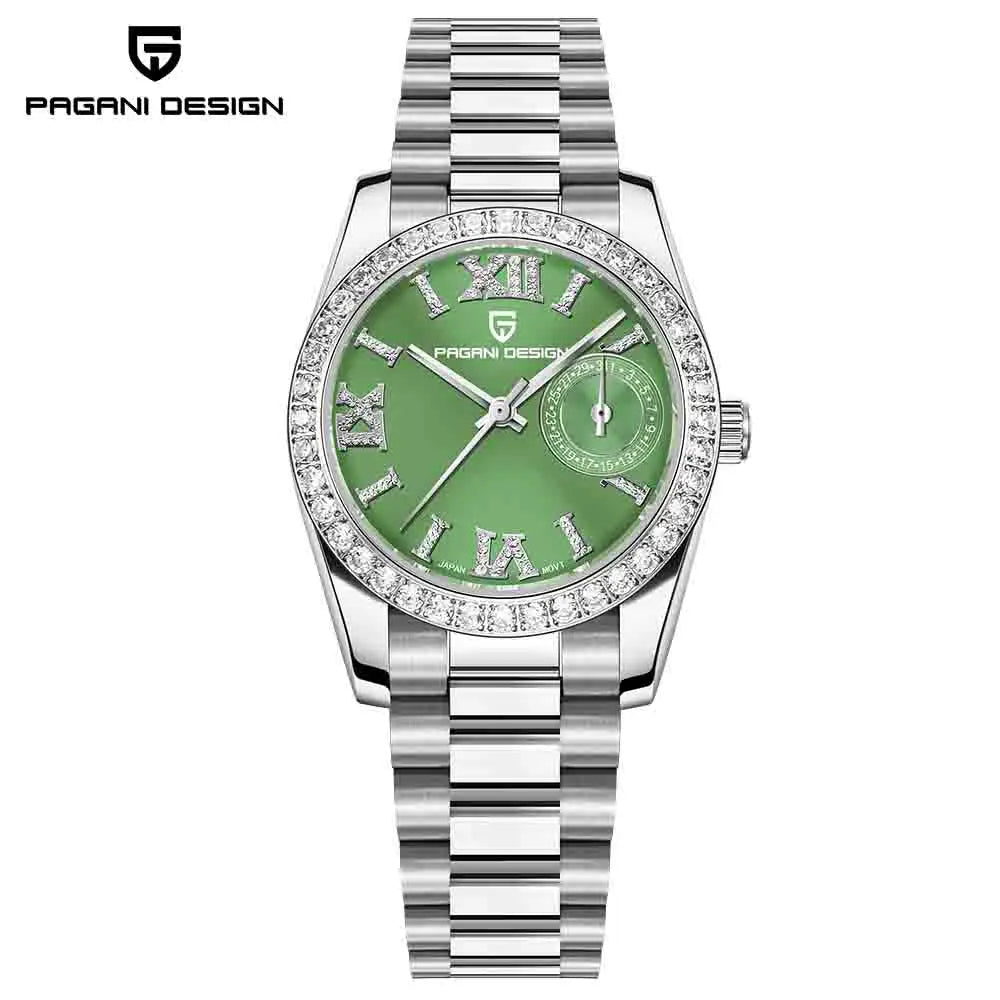 PAGANI DESIGN 2025 Nouvelle Montre-bracelet pour femme 32MM Montre à Quartz de Luxe Élégante pour Femme Montres Étanche Tendance Horloge Saphir