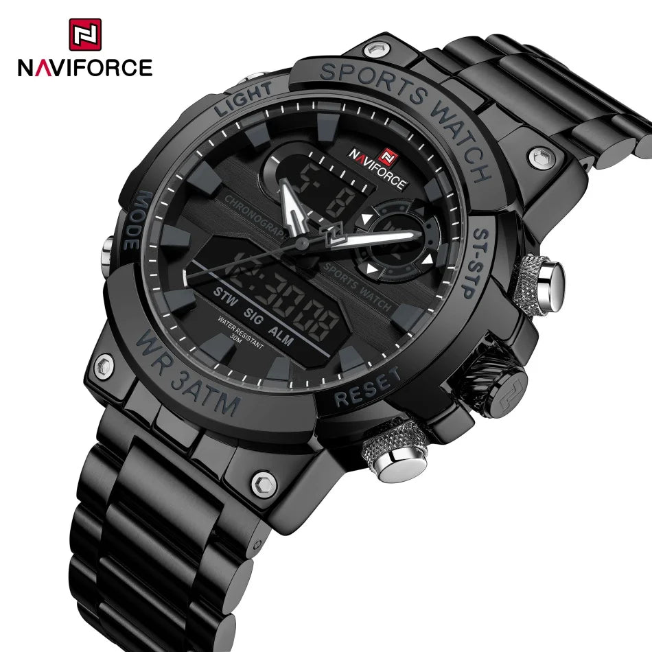 NAVIFORCE NF9237 Military Dual Display Chronograph Watch
