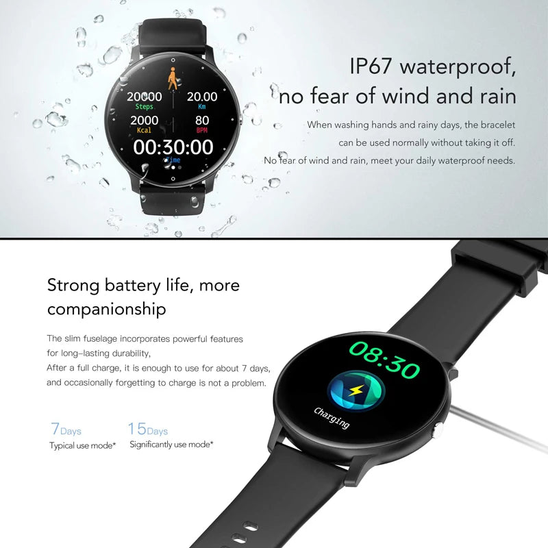 Montre connectée ultra-fine 2026 pour homme avec plus de 100 modes sportifs, surveillance de la fréquence cardiaque, assistant vocal IA, appels Bluetooth