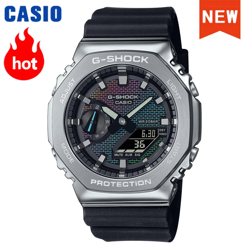 2026 Nouvelle série Casio GM-2100 tendance couleur dopamine montre de sport G-SHOCK montre de couple multifonctionnelle article de mode de luxe