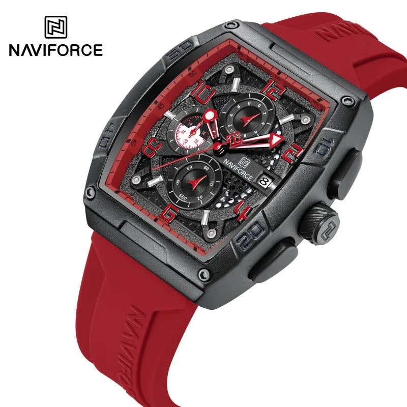 NAVIFORCE NF8052 Multi-Function Calendar Large Dial Watch