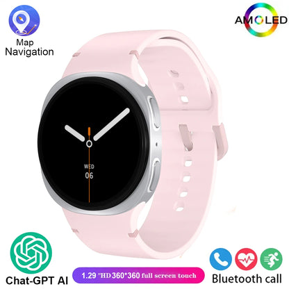Nouvelles Montres 2025 8 Mini GPS Track Montre Connectée Intelligente Pour Hommes Femmes Santé Sport AMOLED Fréquence Cardiaque Appel Bluetooth Montre Connectée Étanche