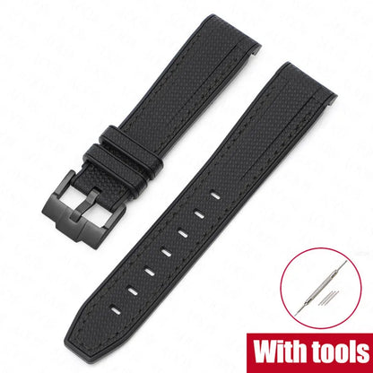 Bracelet de plongée 20mm pour Omega X Swatch Joint MoonSwatch Hommes Femmes Embout incurvé Arc Bracelet en caoutchouc TPU pour Outils de bracelet de montre Rolex