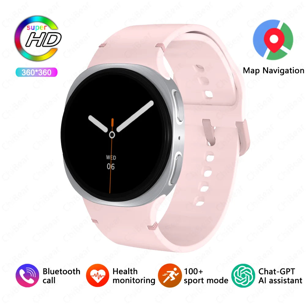 2026 New Watches 8 Mini GPS Track Smart Watch For Men Women Health Sports AMOLED Heart Rate Bluetooth Call Waterproof Smartwatch