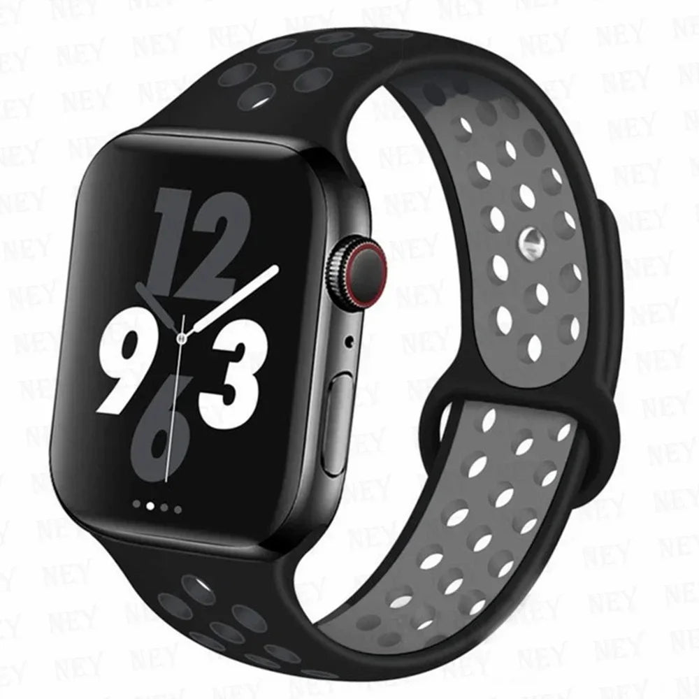 Sport Strap For Apple Watch Band Ultra 49mm 44mm 45mm 38/40mm/41mm Silicone Pride Bracelet correa iWatch Series 8 7 6 4 5 3 9 SE