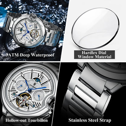 ChronoState Executive Tourbillon Automatic Luxury Business Watch for Men