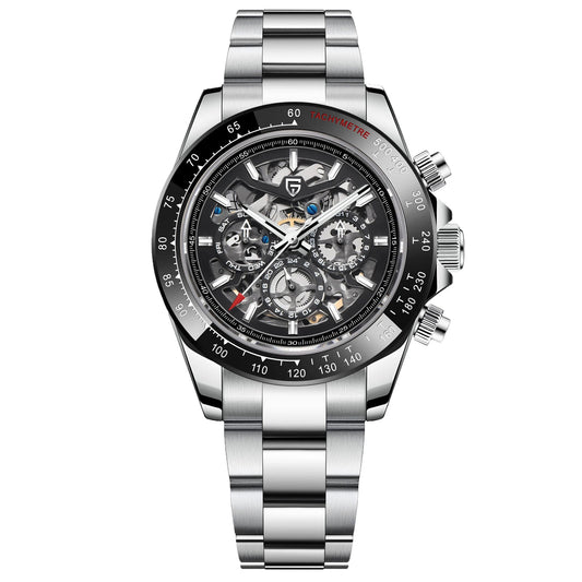 ChronoState Ocean Crest Automatic Stainless Steel Luxury Watch for Men