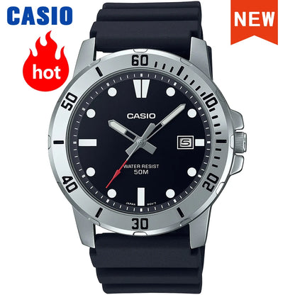 Montre Casio pour homme, mode professionnelle, bracelet en résine, étanche, MTP-VD01-1E