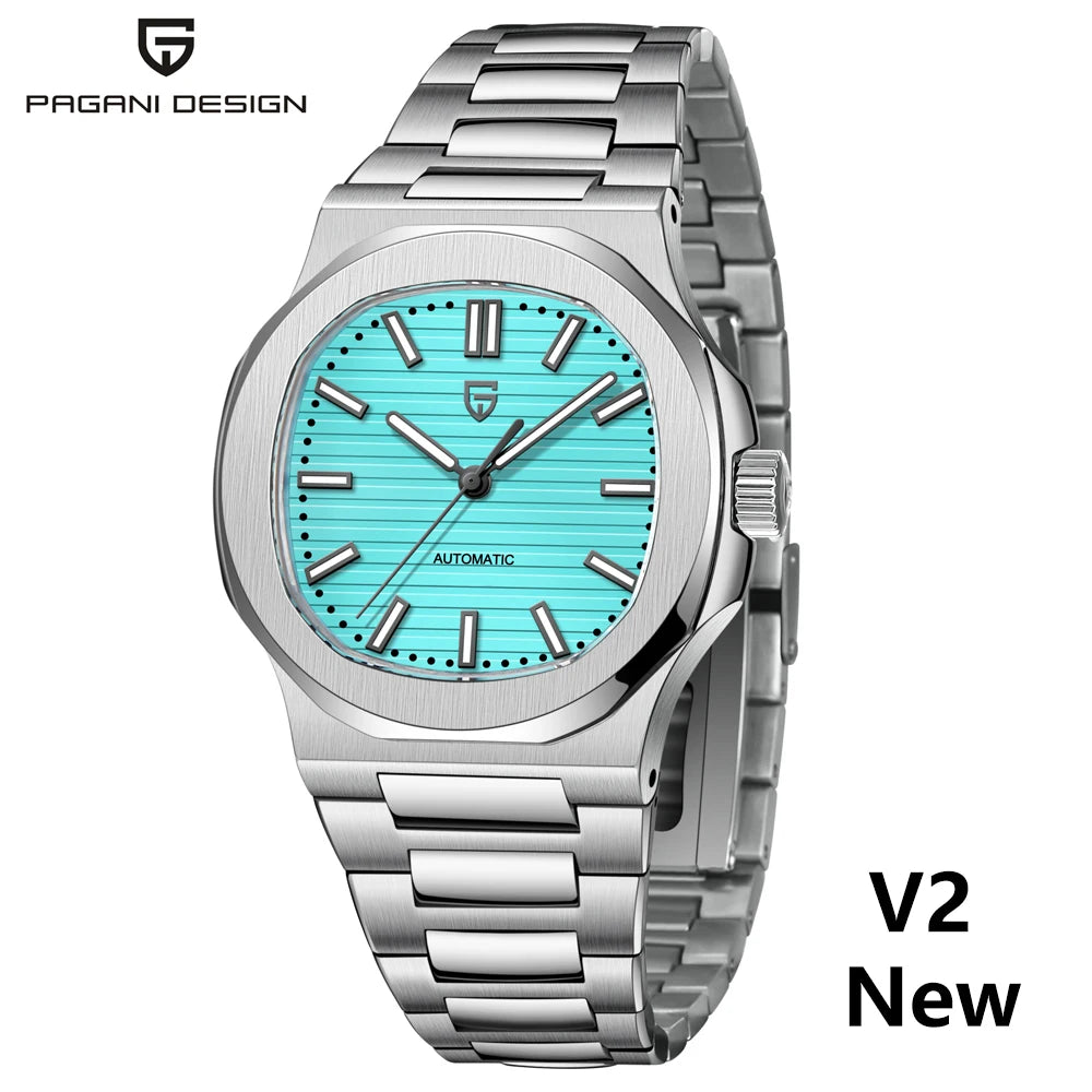 PAGANI DESIGN 2025 Nouvelles montres homme Montre automatique de luxe pour homme Mécanique 40MM Montre-bracelet Acier inoxydable Verre saphir AR