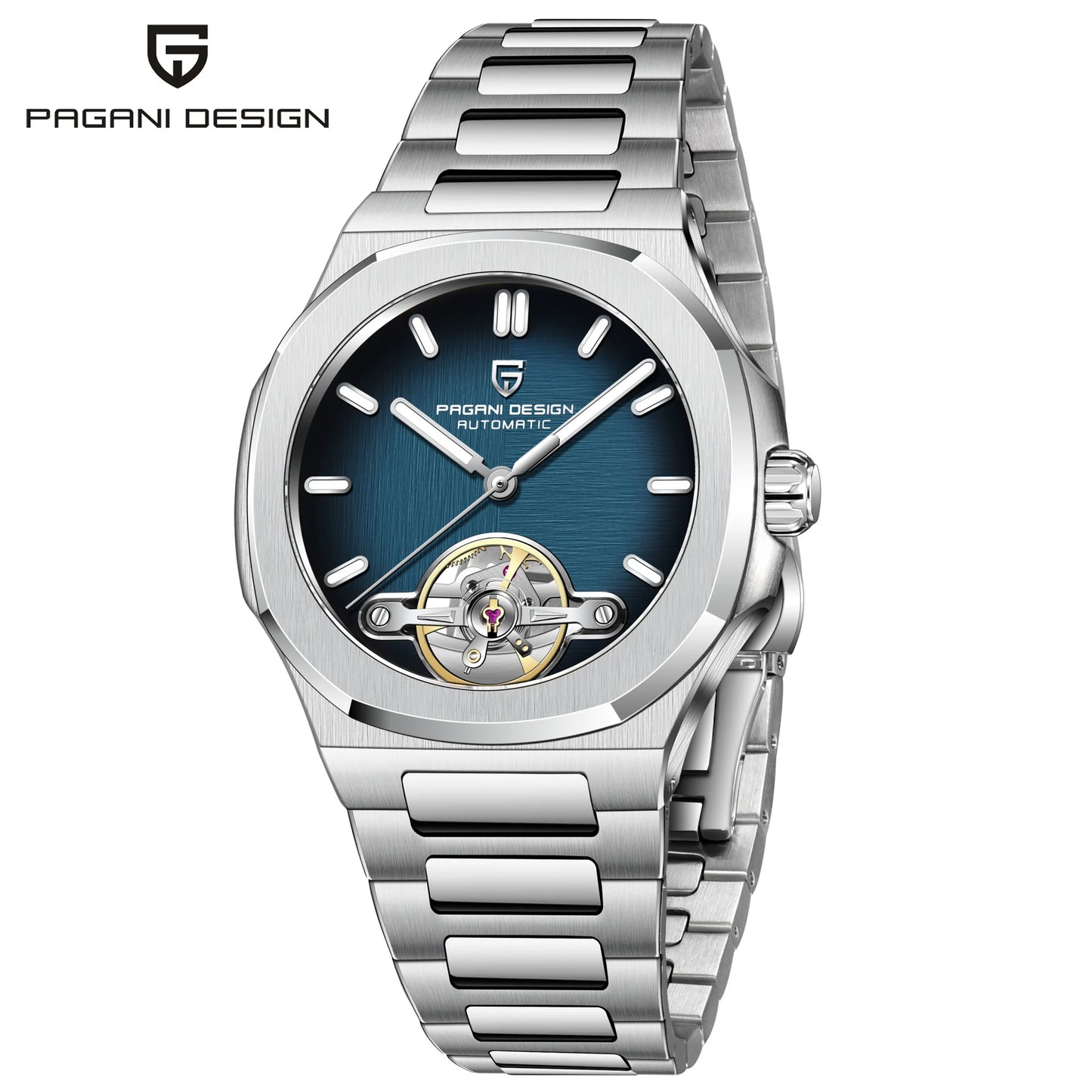 ChronoState Velocity Tourbillon Skeleton Automatic Luxury Watch for Men