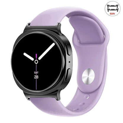 Sports Silicone Strap for Samsung Galaxy Watch 8 40mm 44mm Band No Gaps Correa Bracelet for Galaxy 8 Classic 46mm Accessories