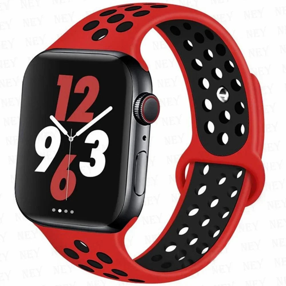 Sport Strap For Apple Watch Band Ultra 49mm 44mm 45mm 38/40mm/41mm Silicone Pride Bracelet correa iWatch Series 8 7 6 4 5 3 9 SE