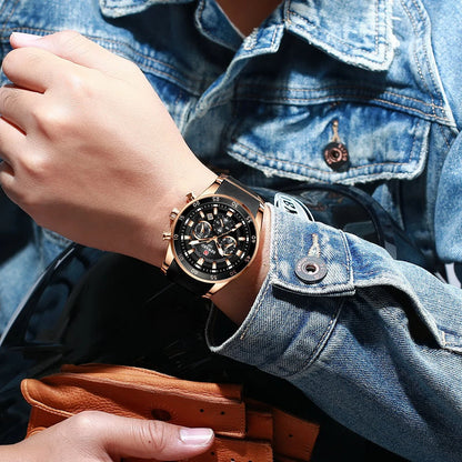 REWARD Big Dial Chronograph Automatic Date Watch