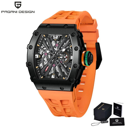 ChronoState Silver Phantom VH65 Skeleton Quartz Watch for Men