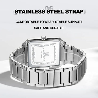 Montre NAVIFORCE NF9251 décontractée, mode, lumineuse, étanche, cadeau d'anniversaire