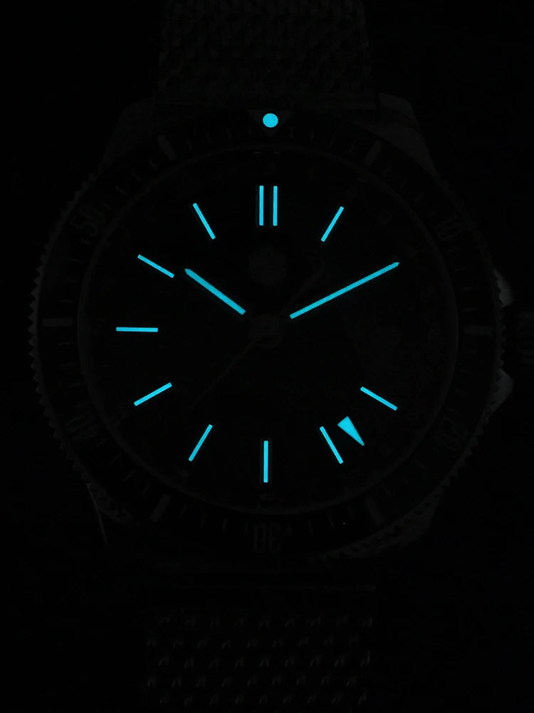 San Martin SN0119-G GMT Automatic Mechanical Watch Bracelet