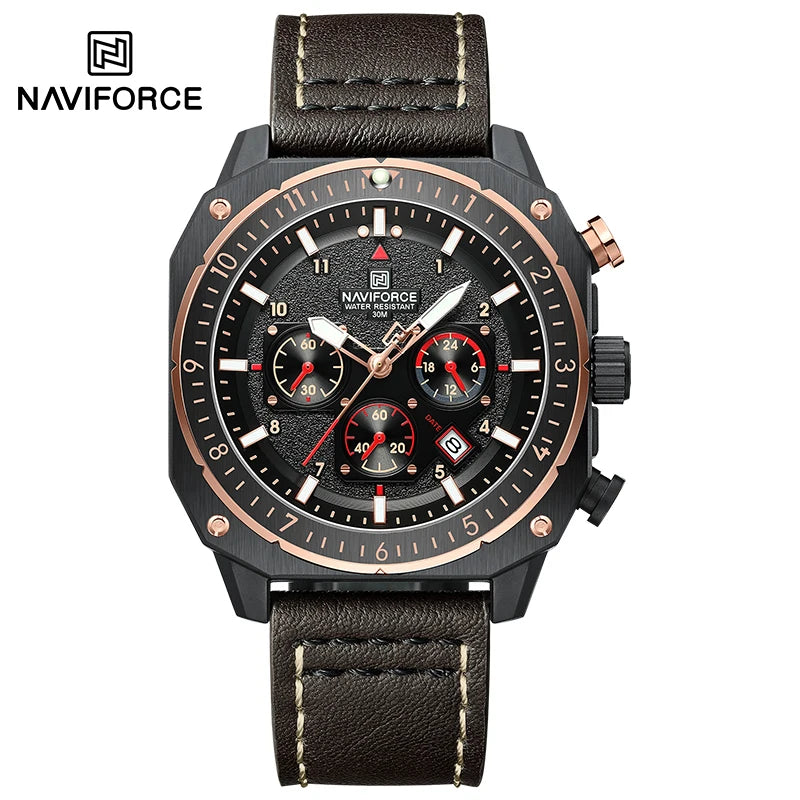 NAVIFORCE NF8057 Chronograph 24-Hour Date Display Watch