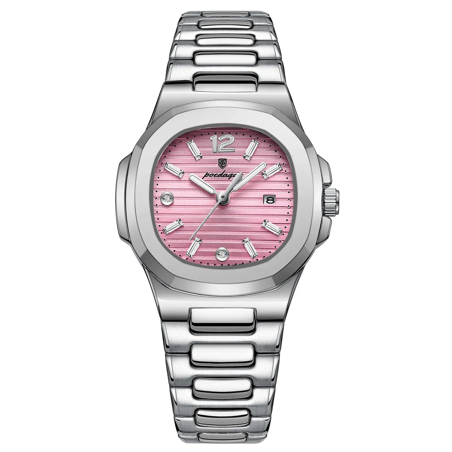 ChronoState Velvet Square Luxury Quartz Watch for Women
