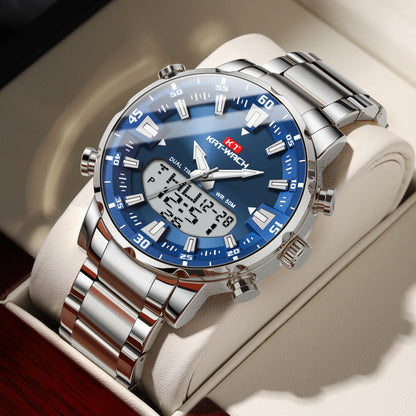 KAT-WACH KT 1815 Dual Display Alloy Case Watch