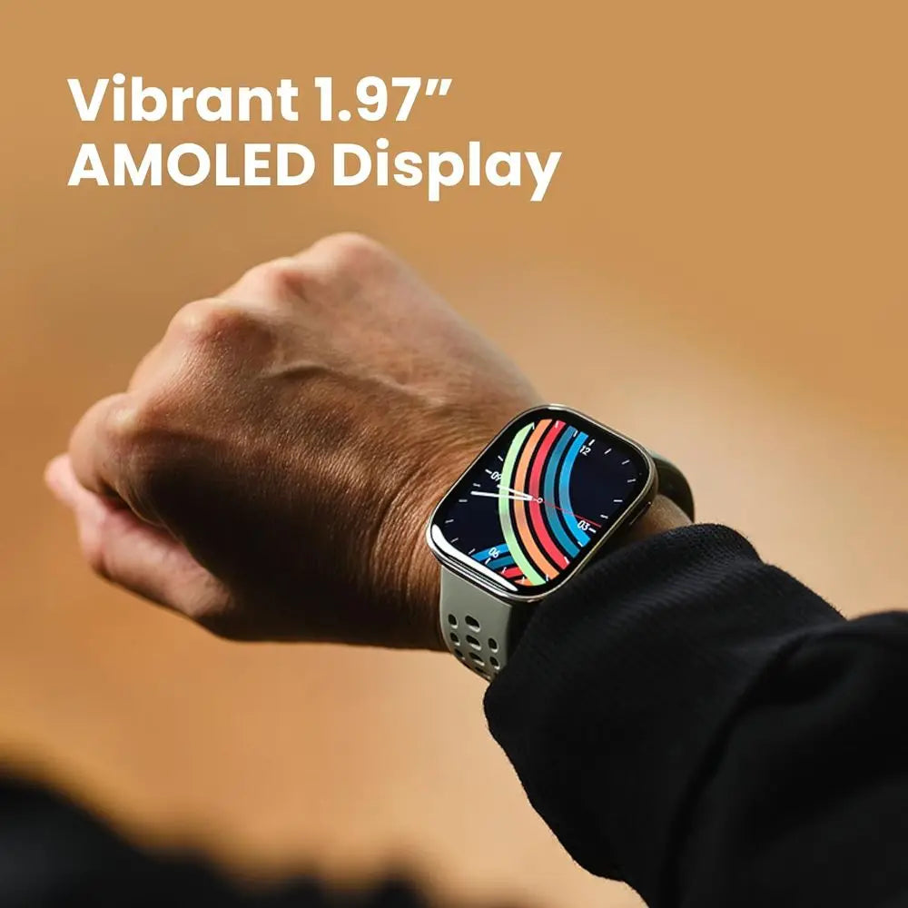Montre connectée Amazfit Bip 6 46 mm, autonomie de 14 jours, écran AMOLED 1,97", GPS et cartes gratuites, IA, appels et SMS Bluetooth, santé, fitness