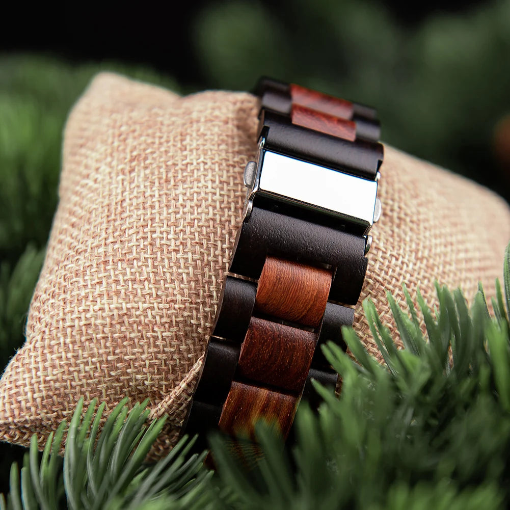 BOBO BIRD Montres en bois Relogio Masculino Montre pour hommes Symbole guerriers vikings Relojes Para Hombre часы мужские Logo personnalisé