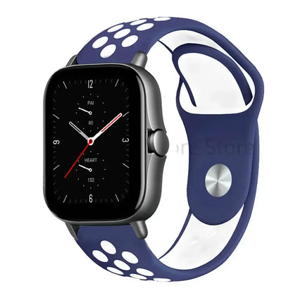Silicone Strap For Amazfit GTS 4-3-2e Mini/GTR 4-3-Pro-2 47mm/GTR 2e/stratos 3 20mm/22mm Watch band sport Bracelet bip-U-S-lite