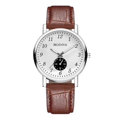 Men Watches Business Wrist Watch Luxury Leather Strap Analog Watches Quartz Wristwatches Clock Men Women Casual Simple Watch