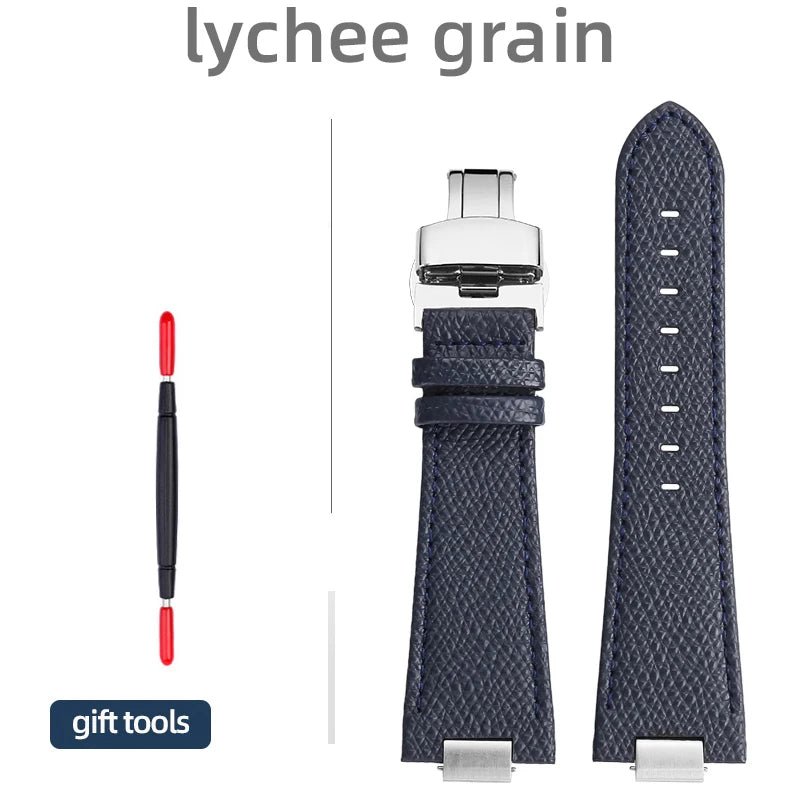 27 * 12mm 1853 PRX T137 watch strap for Tissot PRX men 40mm T137.407/T137.417 raised strap plain/bamboo/lychee pattern watchband
