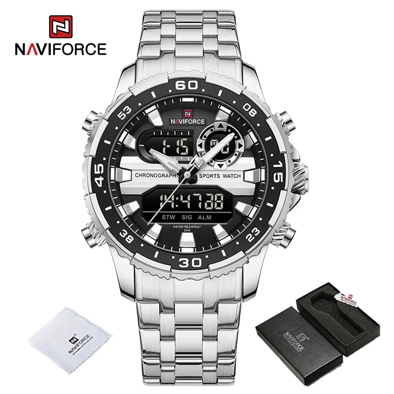 NAVIFORCE NF9234 Analog Digital Dual Time Watch