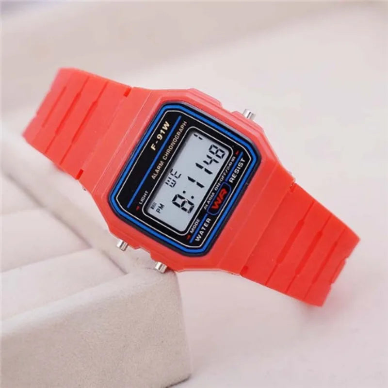 Fashion Mens Watch Digital Led Luxury Stainless Steel Square Wristwatch Electronic Watches for Men Female Clock Reloj Hombre