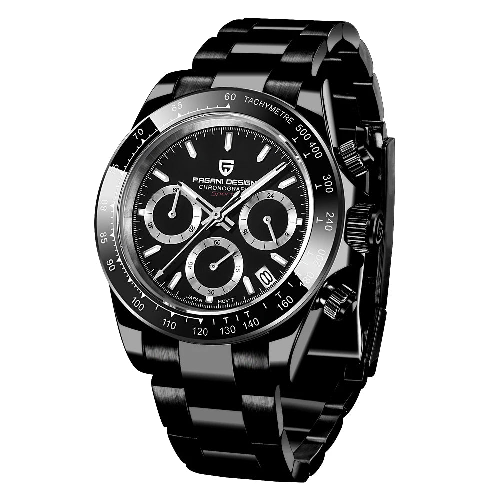 PAGANI DESIGN 2026 NOUVEAU 1664 Montre homme cadran météorite Montre de luxe en saphir à quartz pour hommes Chronographe sport pour hommes Reloj Hombre