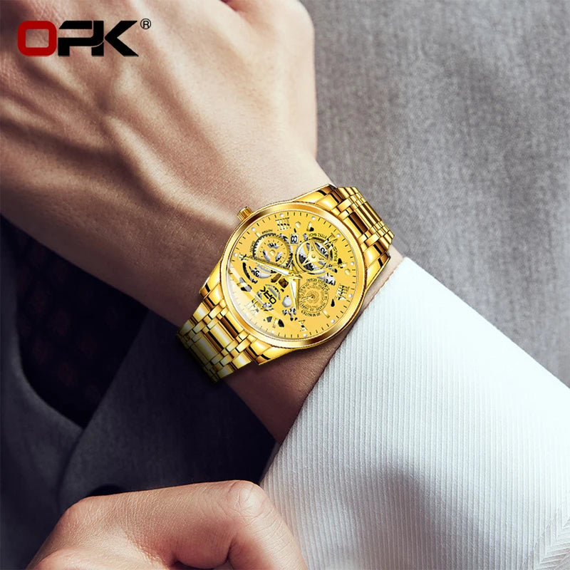 OPK8135 Steel Band Night Glow Watch