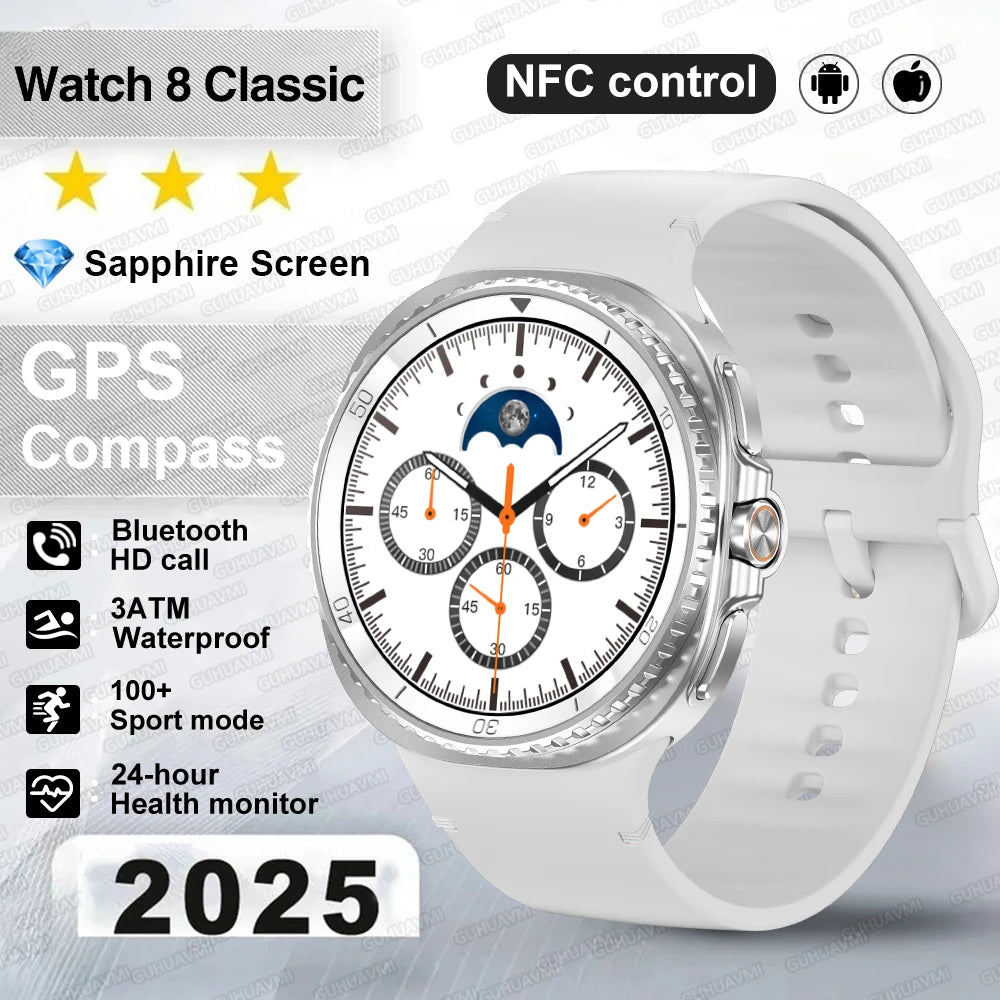 2026 Fashion New Watch 8 Ultra Classic Smar Watch GPS Compass NFC 46mm HD Call Chat GPT 3ATM Waterproof Men Watch Sports Version