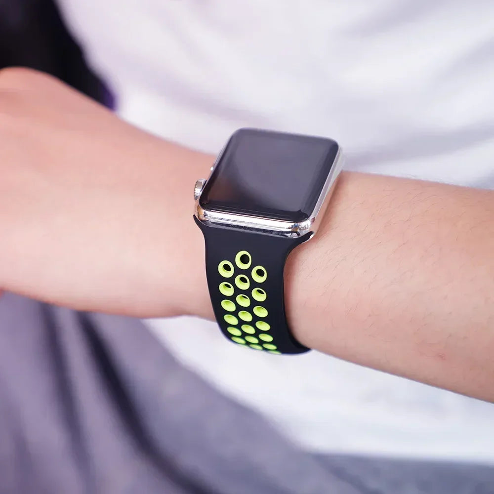 Sport Strap For Apple Watch Band Ultra 49mm 44mm 45mm 38/40mm/41mm Silicone Pride Bracelet correa iWatch Series 8 7 6 4 5 3 9 SE