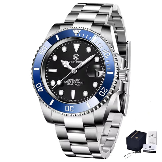 ChronoState Velocity Prime Automatic Stainless Steel Sports Watch for Men