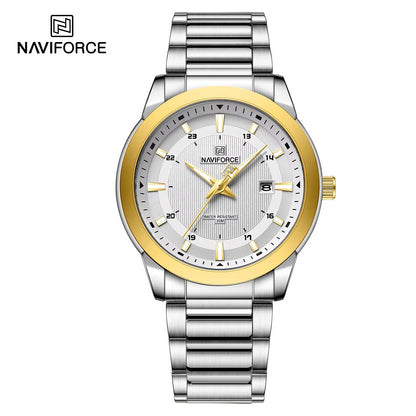 Montres NAVIFORCE NF8029 Bracelet en acier inoxydable Décontracté Homme Quartz Sport