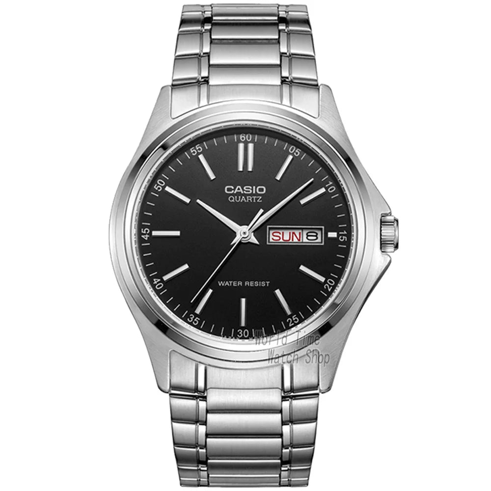 Montre Casio homme simple calendrier hebdomadaire étanche à quartz style décontracté et professionnel